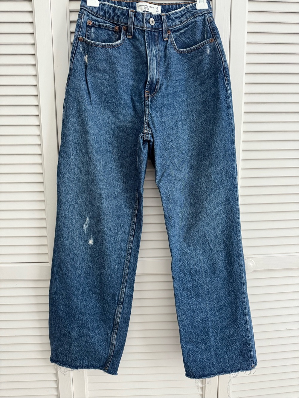 Abercrombie & Fitch Curve Love High Rise Wide Leg Jean - size 25 Short